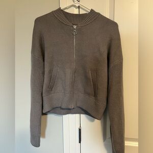 Knit Bomber Jacket/Sweater